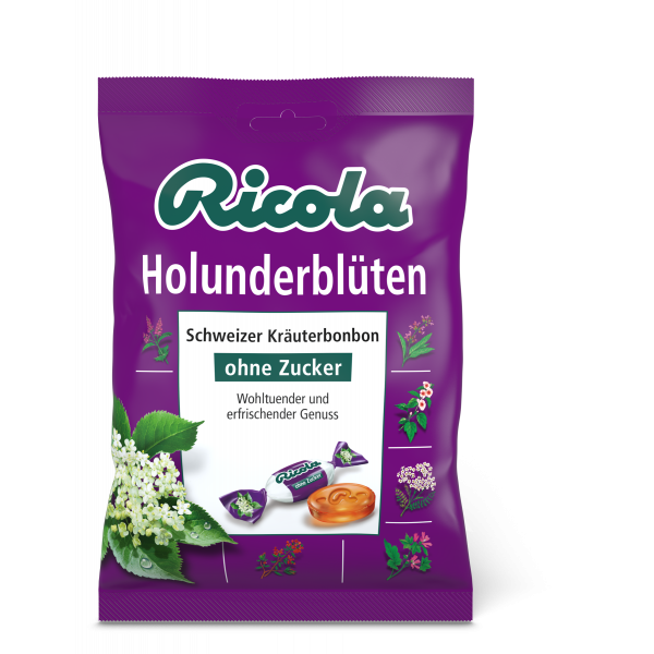RICOLA o.Z.Beutel Holunderblüten Bonbons