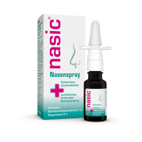 NASIC Nasenspray abschwellendes Schnupfenspray mit Xylometazolin & Dexpanthenol