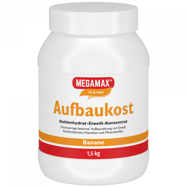 MEGAMAX Aufbaukost Banane Pulver