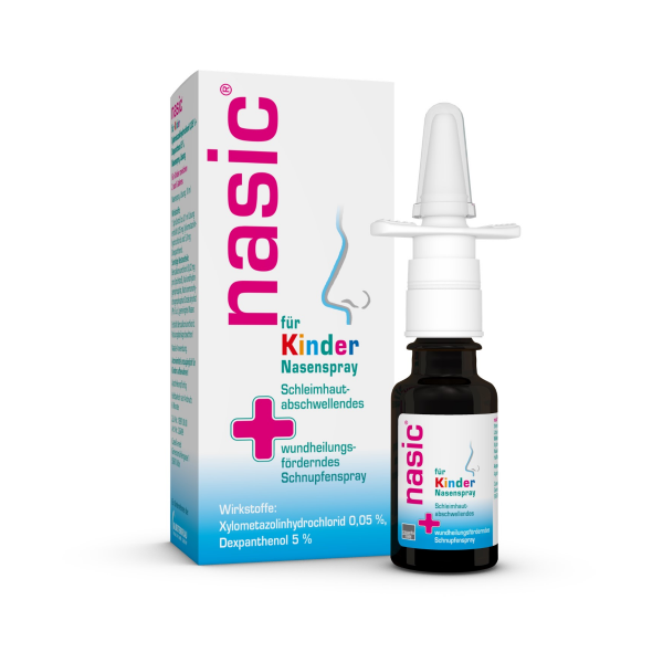 NASIC für Kinder Nasenspray abschwellendes Schnupfenspray mit Xylometazolin & Dexpanthenol