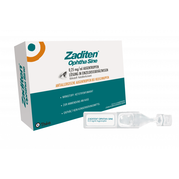 ZADITEN ophtha sine 0,25 mg/ml Augentr.Einzeldos.