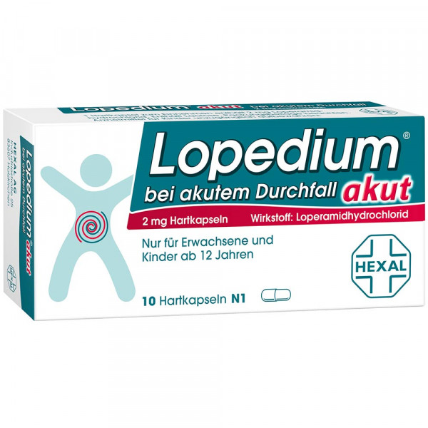 LOPEDIUM akut bei akutem Durchfall Hartkapseln