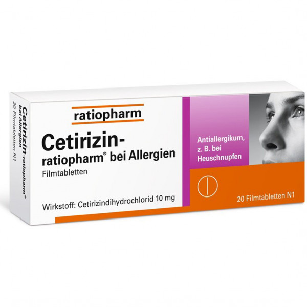 CETIRIZIN-ratiopharm bei Allergien 10 mg Filmtabl.