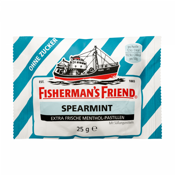 FISHERMANS FRIEND Spearmint ohne Zucker Pastillen