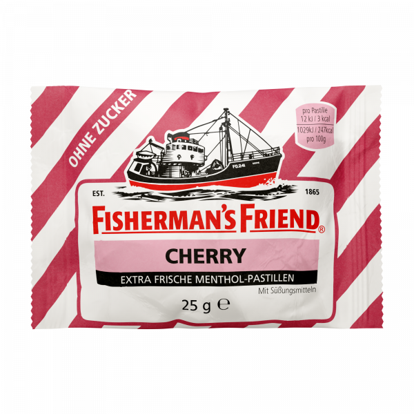 FISHERMANS FRIEND Cherry ohne Zucker Pastillen