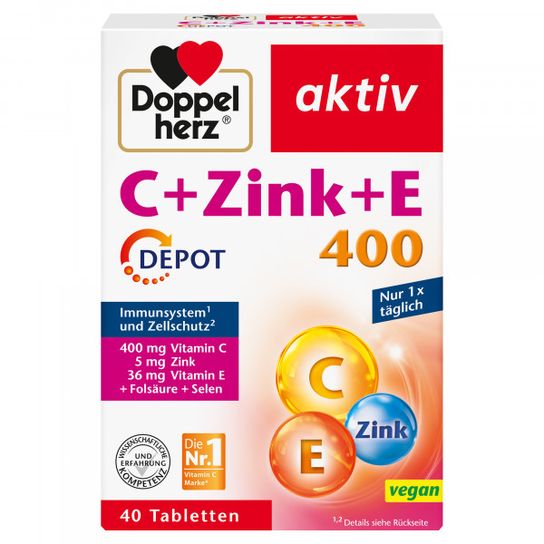 DOPPELHERZ C+Zink+E Depot Tabletten