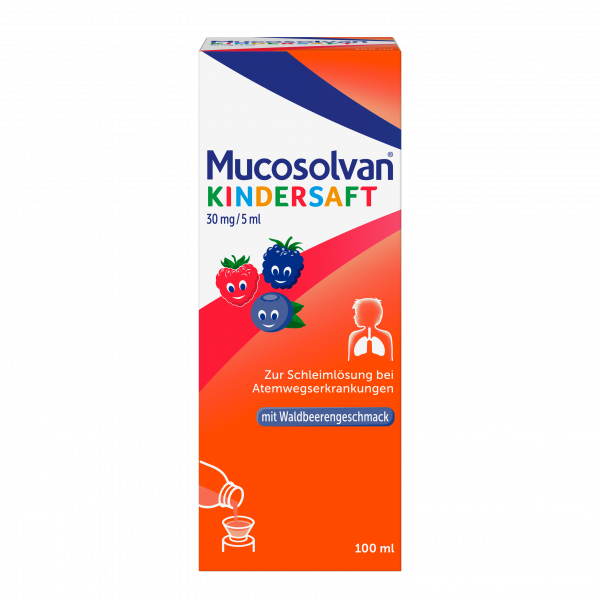 MUCOSOLVAN Kindersaft 30 mg/5 ml zur Schleimlösung bei Atemwegserkrankungen