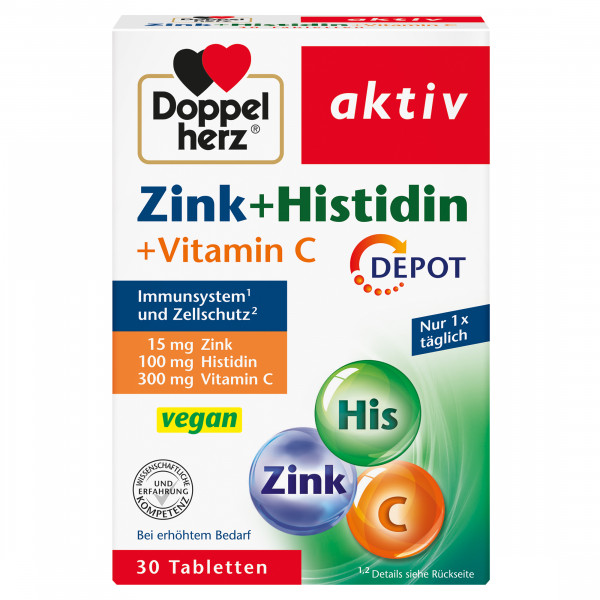 DOPPELHERZ Zink+Histidin Depot Tabletten aktiv