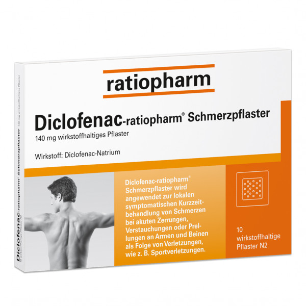 DICLOFENAC-ratiopharm Schmerzpflaster