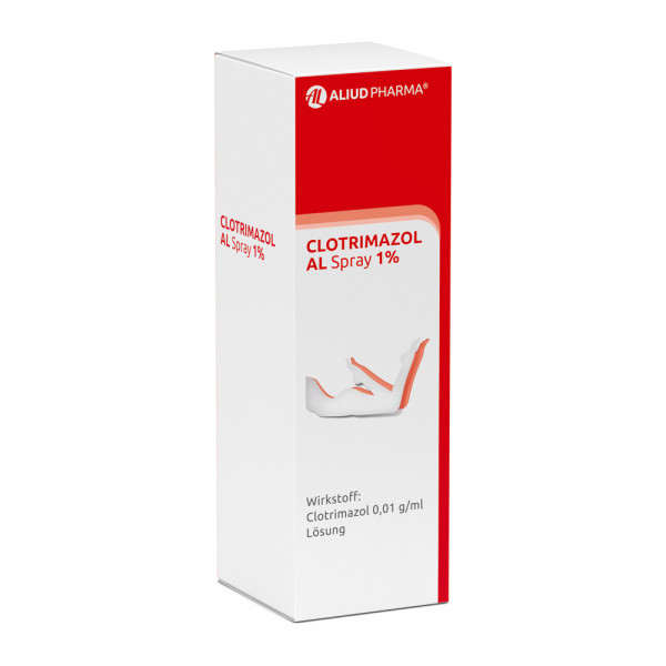 Clotrimazol AL Spray 1% bei Fußpilz