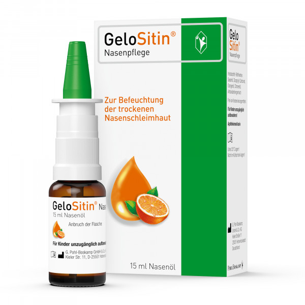 GeloSitin Nasenpflege mit Sesamöl bei trockener Nasenschleimhaut