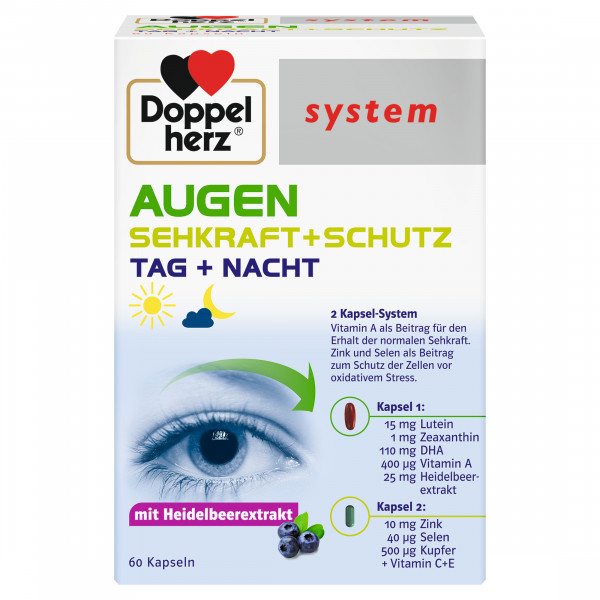 DOPPELHERZ Augen Sehkraft+Schutz system Kapseln