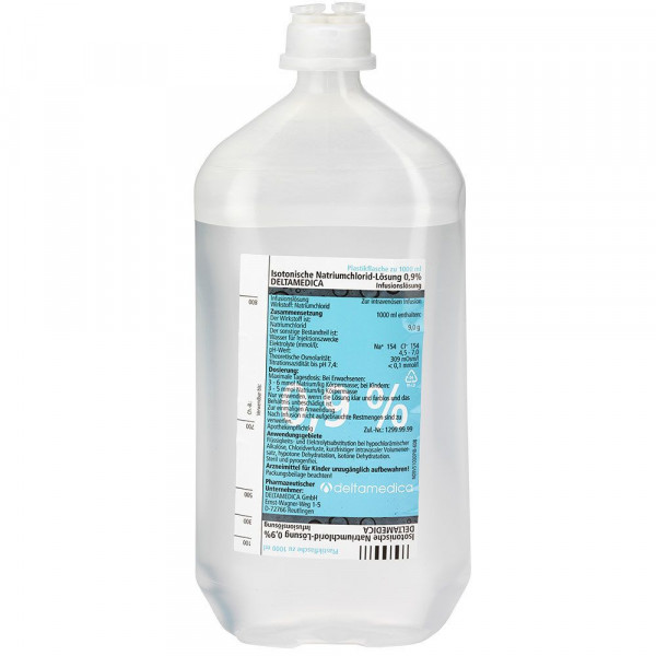 ISOTONISCHE NaCl 0,9% DELTAMEDICA Inf.-Lsg.Plastik