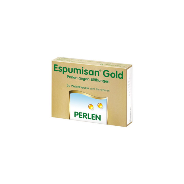 ESPUMISAN Gold Perlen gegen Blähungen
