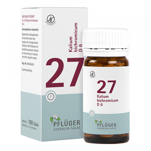 BIOCHEMIE Pflüger 27 Kalium bichromicum D 6 Tabl.