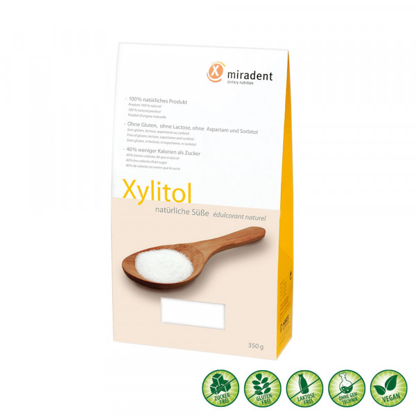 MIRADENT Xylitol Zuckerersatz Pulver