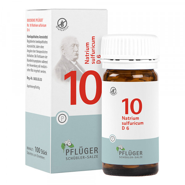 BIOCHEMIE Pflüger 10 Natrium sulfuricum D 6 Tabl.