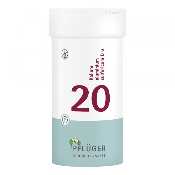 BIOCHEMIE Pflüger 20 Kalium alumin.sulfur.D 6 Tabletten