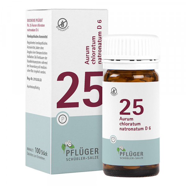 BIOCHEMIE Pflüger 25 Aurum chlorat.natron.D 6 Tabletten