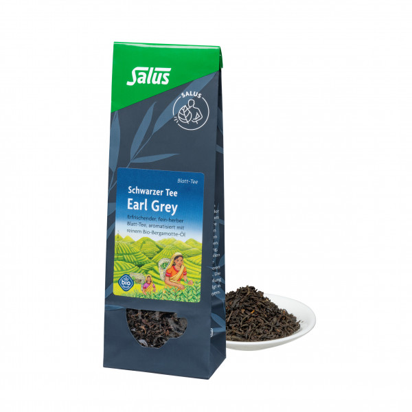 EARL Grey schwarzer Tee Blatt-Tee Bio Salus