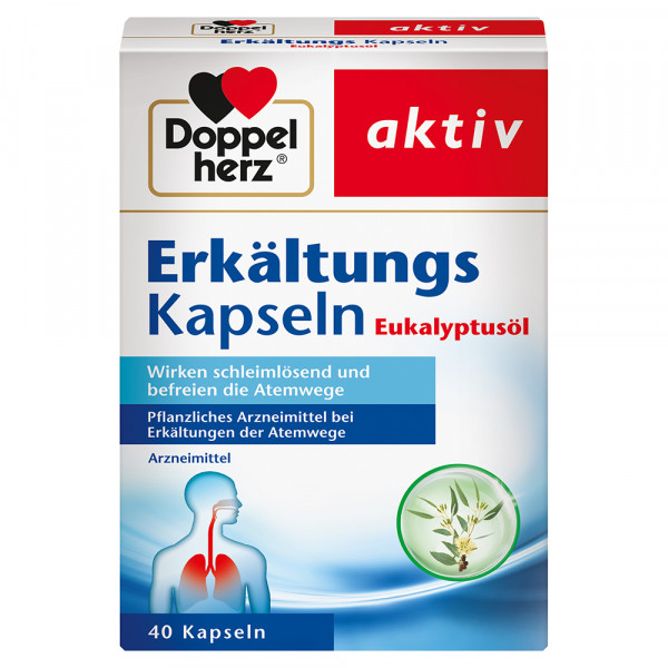 DOPPELHERZ Erkältungskapseln Eukalyptusöl