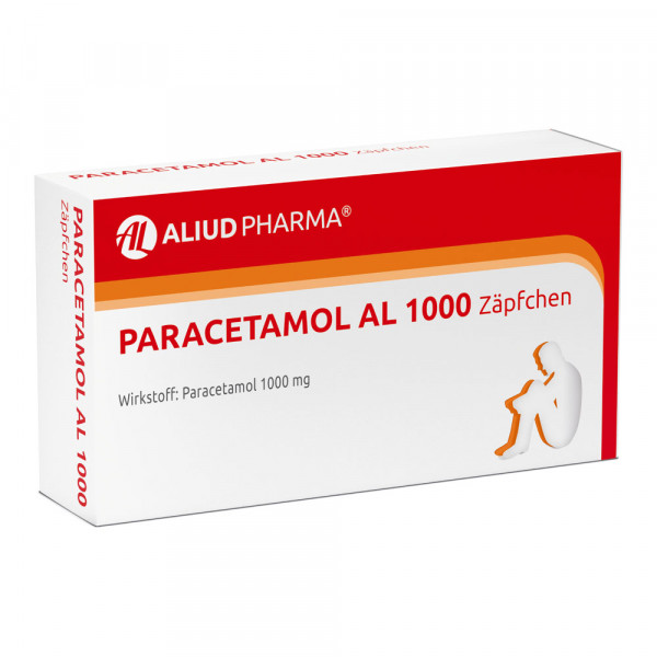 Paracetamol AL 1000 Zäpfchen bei akuten Schmerzen und Fieber