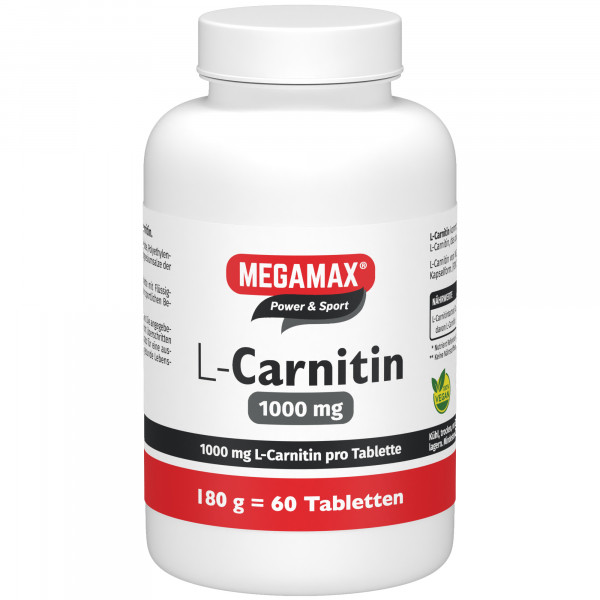 L-CARNITIN 1000 mg Megamax Tabletten
