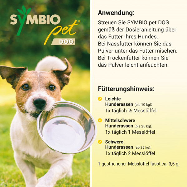 SYMBIOPET dog Ergänzungsfutterm.Pulver f.Hunde