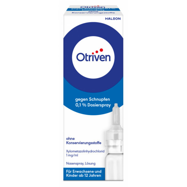 OTRIVEN 0,1% Nasenspray (Dosierspray) ohne Konservierungsstoffe