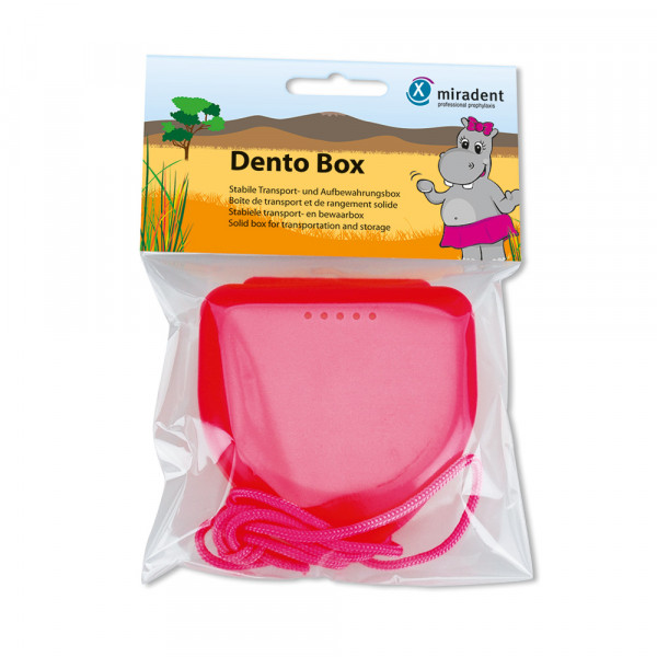 MIRADENT Zahnspangenbox Dento Box I pink