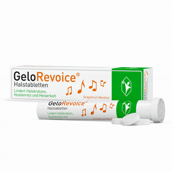 GeloRevoice Halstabletten Grapefruit-Menthol bei Heiserkeit & Stimmverlust