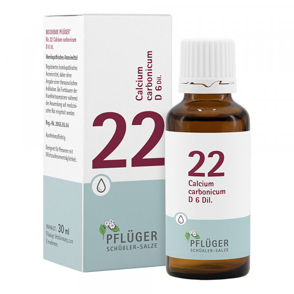 BIOCHEMIE Pflüger 22 Calcium carbonicum D 6 Tropf.