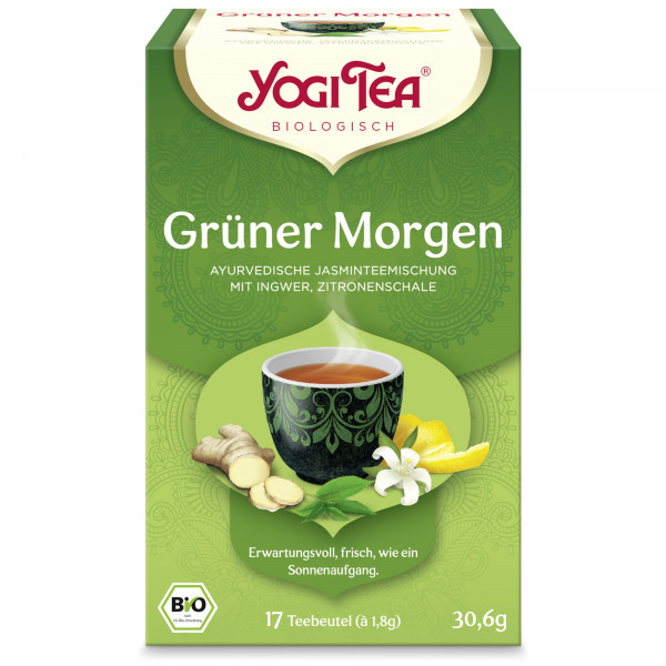 YOGI TEA Grüner Morgen Bio Filterbeutel