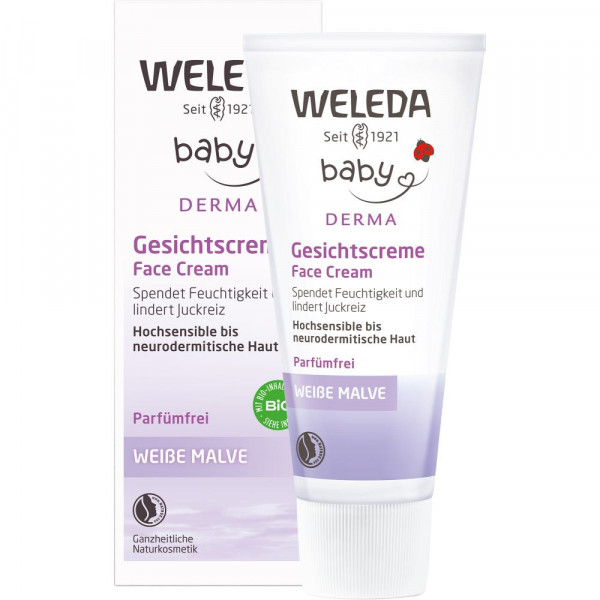 Weleda Baby Gesichtscreme Weiße Malve - hochsensible Haut