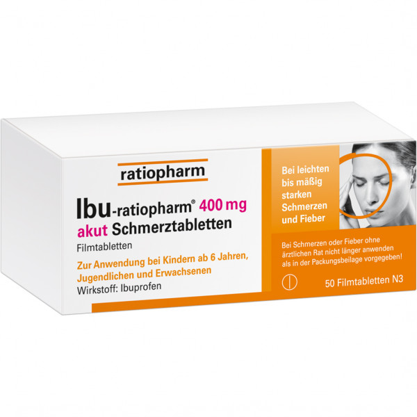 IBU-RATIOPHARM 400 mg akut Schmerztabletten