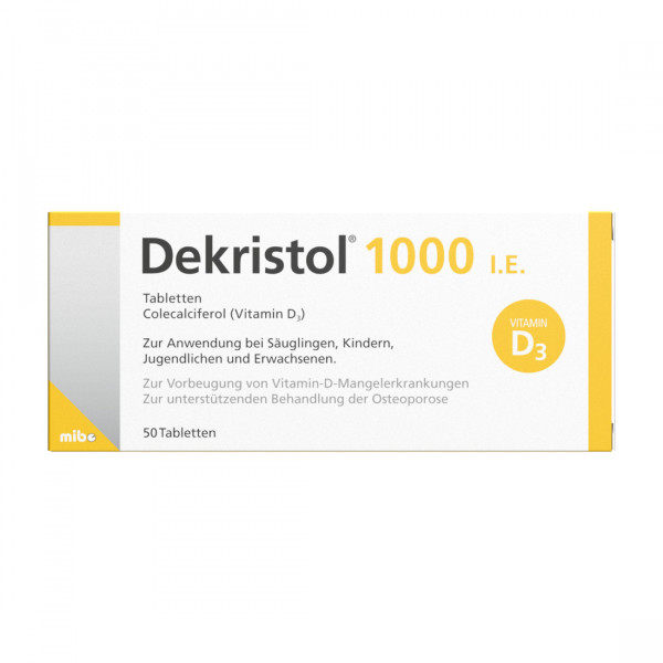 DEKRISTOL 1.000 I.E. Tabletten
