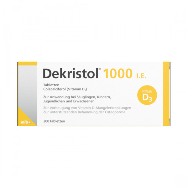 DEKRISTOL 1.000 I.E. Tabletten