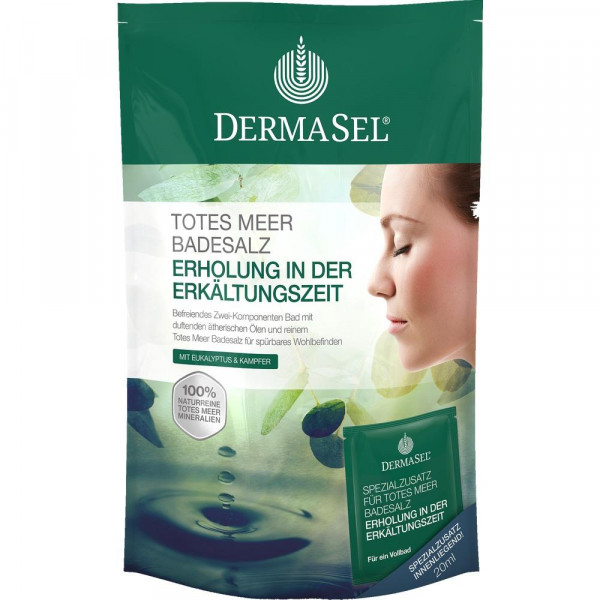 DERMASEL Totes Meer Badesalz+Erkältungszeit SPA