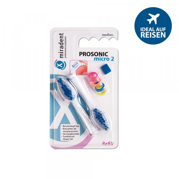 MIRADENT PROSONIC micro 2 Refill Bürstenkopfset