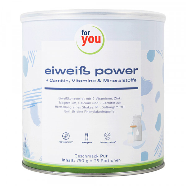 FOR YOU eiweiß power pur Pulver