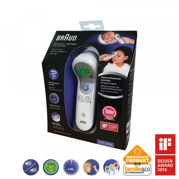 BRAUN NTF3000 no-touch & Stirnthermometer
