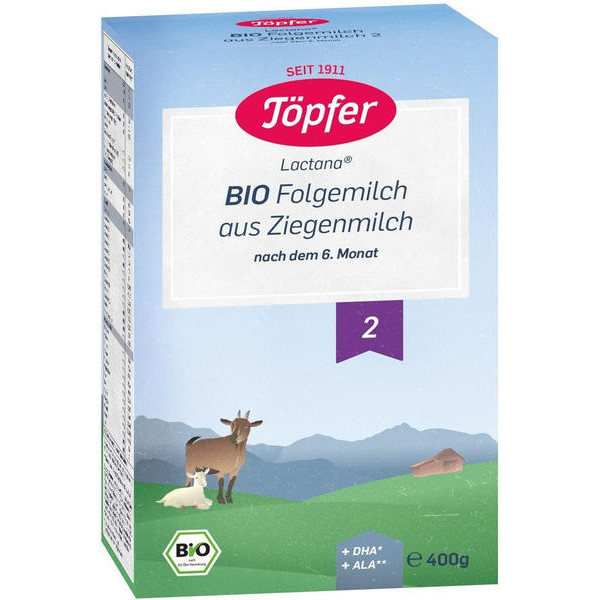 TÖPFER Bio Folgemilch auf Ziegenmilchbasis 2