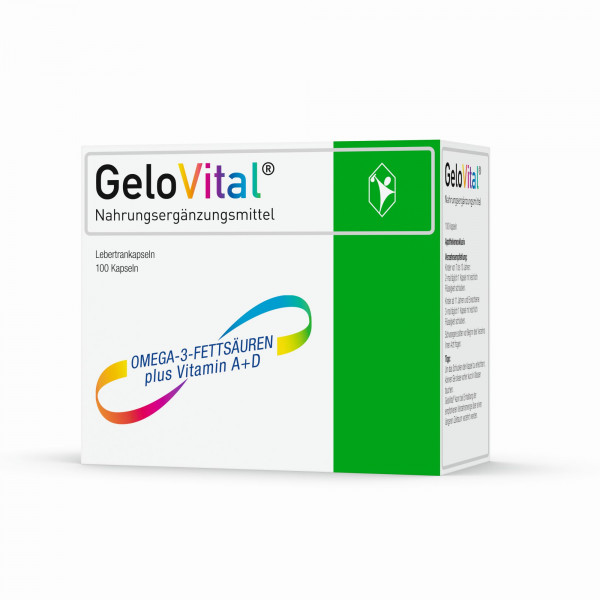 GeloVital Lebertrankapsel mit Vitamin A und Vitamin D