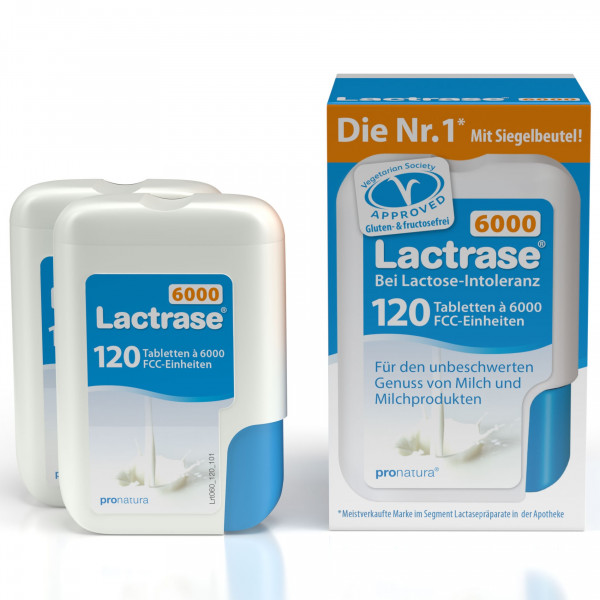 LACTRASE 6.000 FCC Tabletten im Klickspender Doppelpack