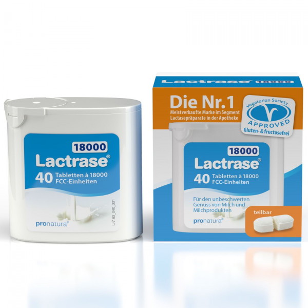 LACTRASE 18.000 FCC Tabletten im Spender