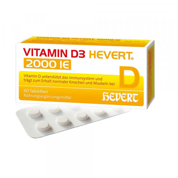 VITAMIN D3 HEVERT 2.000 I.E. Tabletten