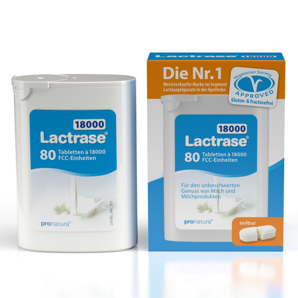 LACTRASE 18.000 FCC Tabletten im Spender Doppelpa.