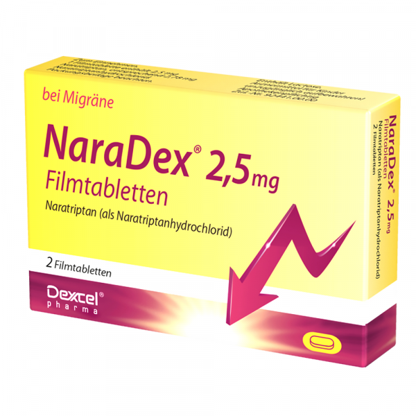 NARADEX 2,5 mg Filmtabletten Naratriptan bei Migräne