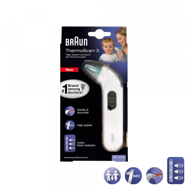 BRAUN THERMOSCAN 3 Infrarot-Ohrthermometer