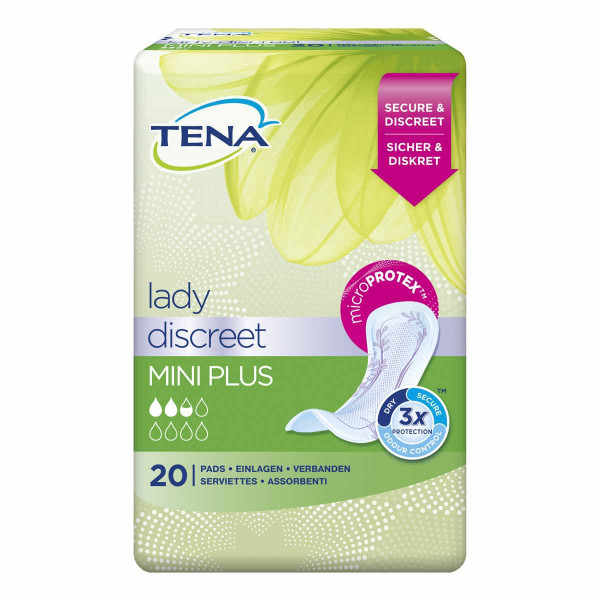 TENA LADY Discreet Inkontinenz Einlagen mini plus